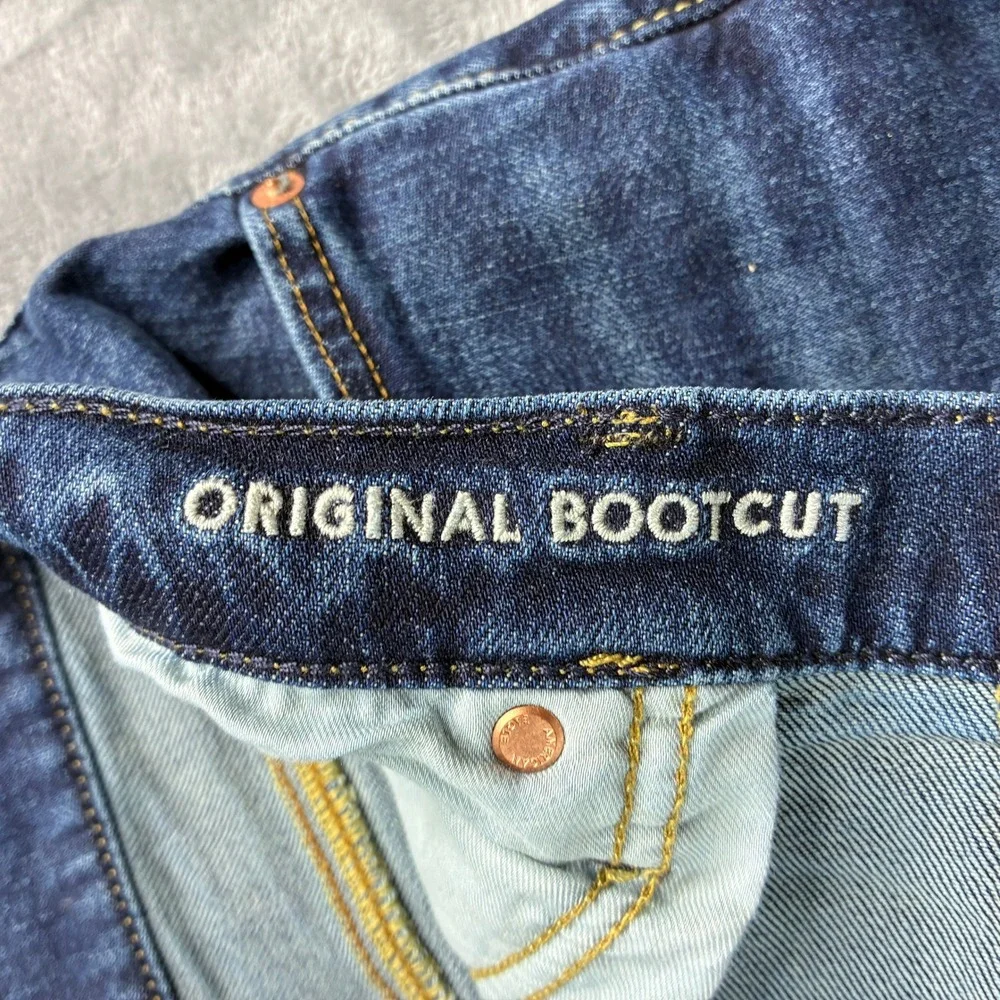 American Eagle Original Bootcut Jeans Men's‎ Med Wash Easy Flex Denim 36x31.5